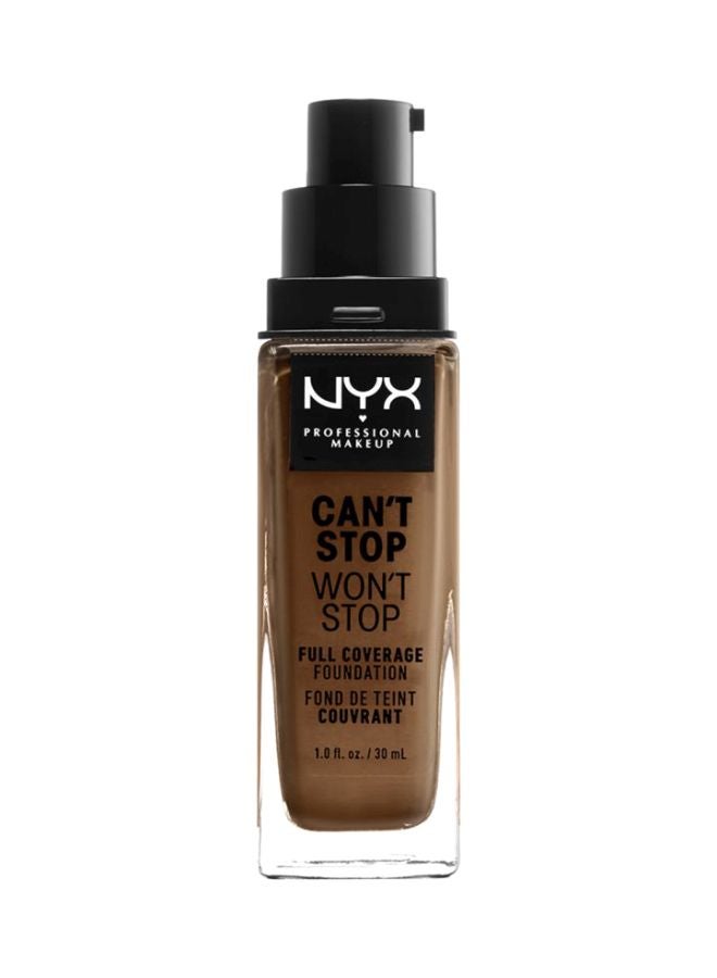 NYX PROFESSIONAL MAKEUP - Can't Stop Won't Stop Full Coverage Foundation Cappuccino - Image 1