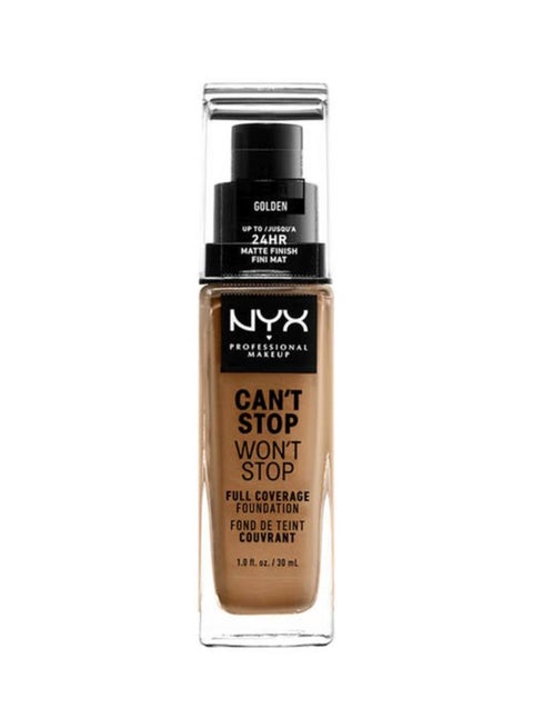 Can't Stop Won't Stop Full Coverage Foundation Golden