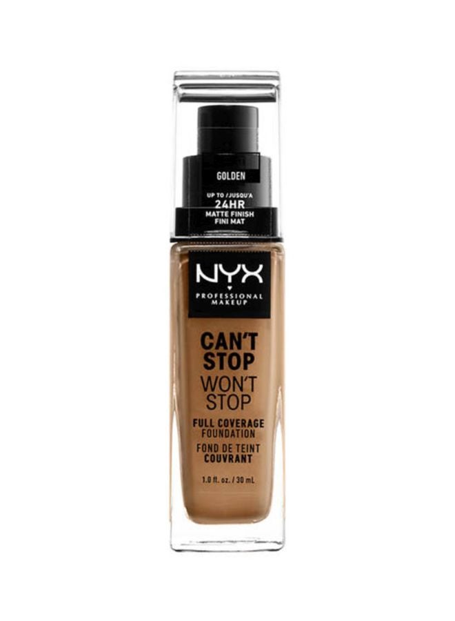 NYX PROFESSIONAL MAKEUP Can't Stop Won't Stop Full Coverage Foundation Golden  - Image 1