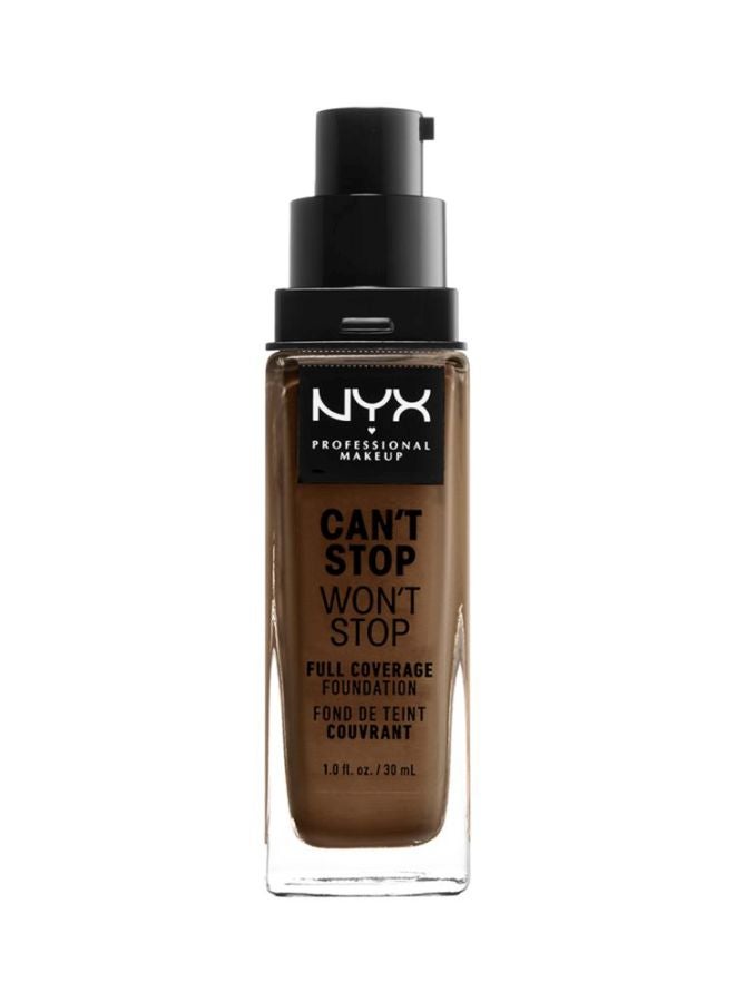 NYX PROFESSIONAL MAKEUP Can't Stop Won't Stop Full Coverage Foundation Mocha  - Image 2