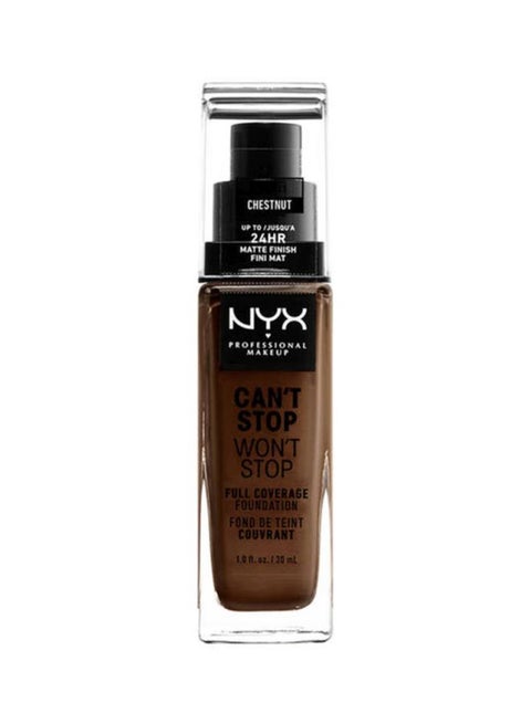 Can't Stop Won't Stop Full Coverage Foundation Chestnut