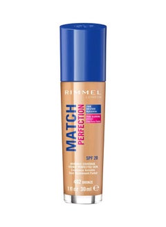 RIMMEL LONDON Match Perfection Mosturizing Foundation 30 ml Bronze 402  - Image 2
