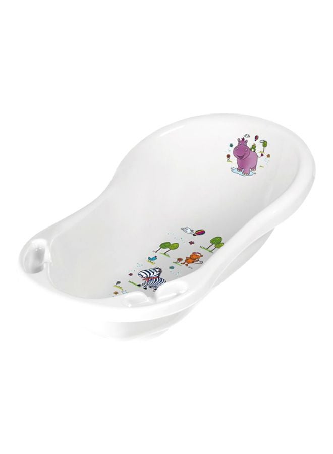 keeeper Portable Animal-Themed Curved Design Convenient Bath Tub For Baby - White - Image 1
