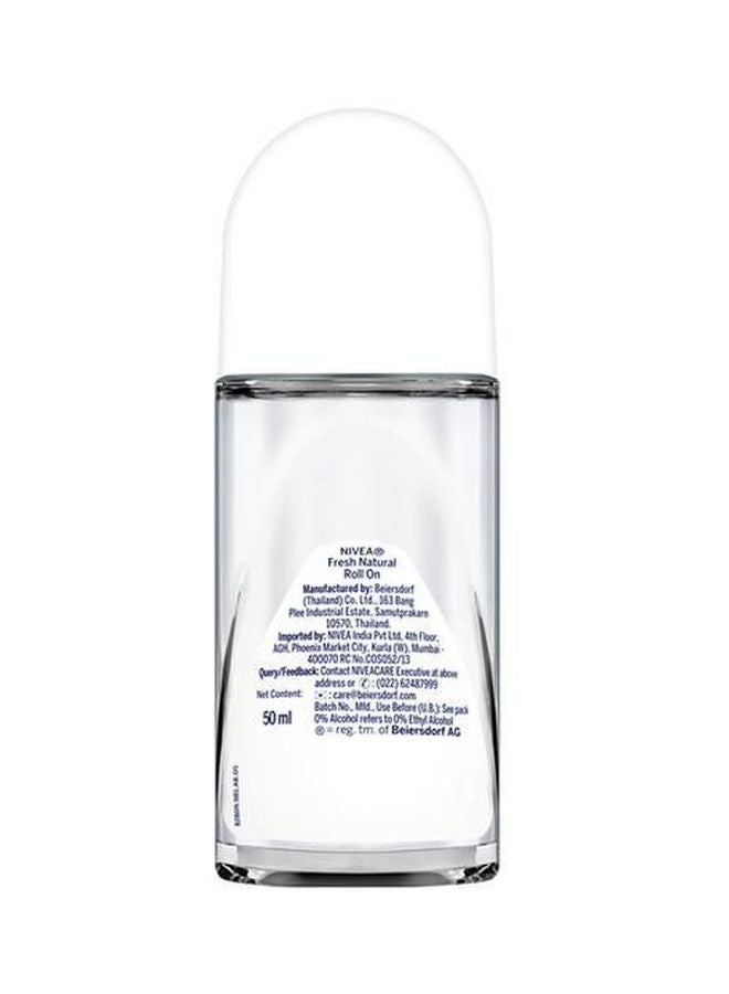 نيفيا مزيل عرق فريش ناتشورال ببكرة دوارة شفاف 50ملليلتر - Image 2