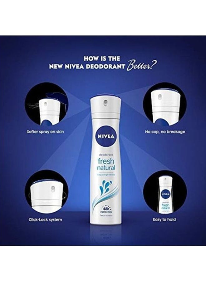 Nivea Fresh Natural Deodorant White 150ml - Image 5