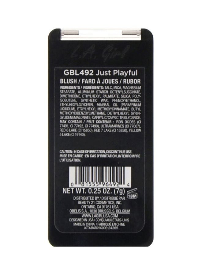 LA Girl Just Blushing Powder GBL492 Just Playful - Image 4