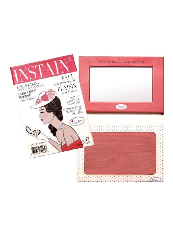 theBalm - INSTAIN® Long-Wearing Powder Staining Blush Swiss Dot Peach - Image 1