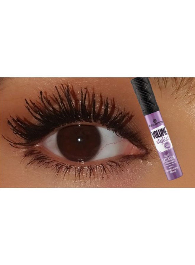 Essence Volume Stylist Lash Extension With Fiber Mascara Black  - Image 3