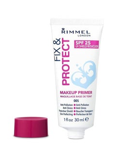 RIMMEL LONDON Fix & Protect Makeup Primer, 30 ml Clear  - Image 3