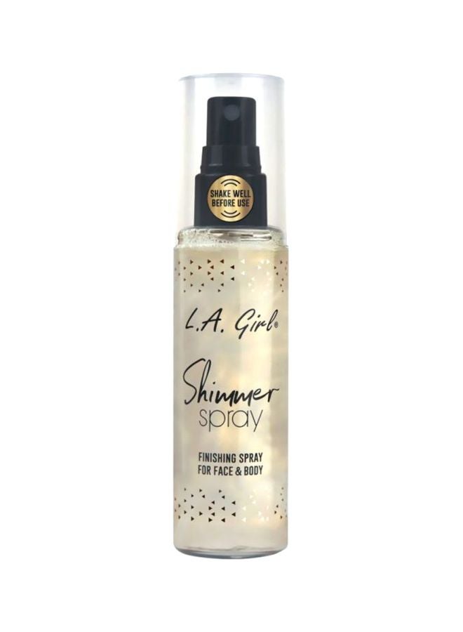 LA Girl Shimmer Finishing Spray For Face And Body GFS918 Gold  - Image 1