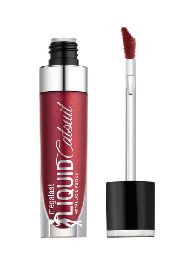 Wet N Wild MegaLast Liquid Catsuit Metallic Lipstick Life's No Pink  - Image 1