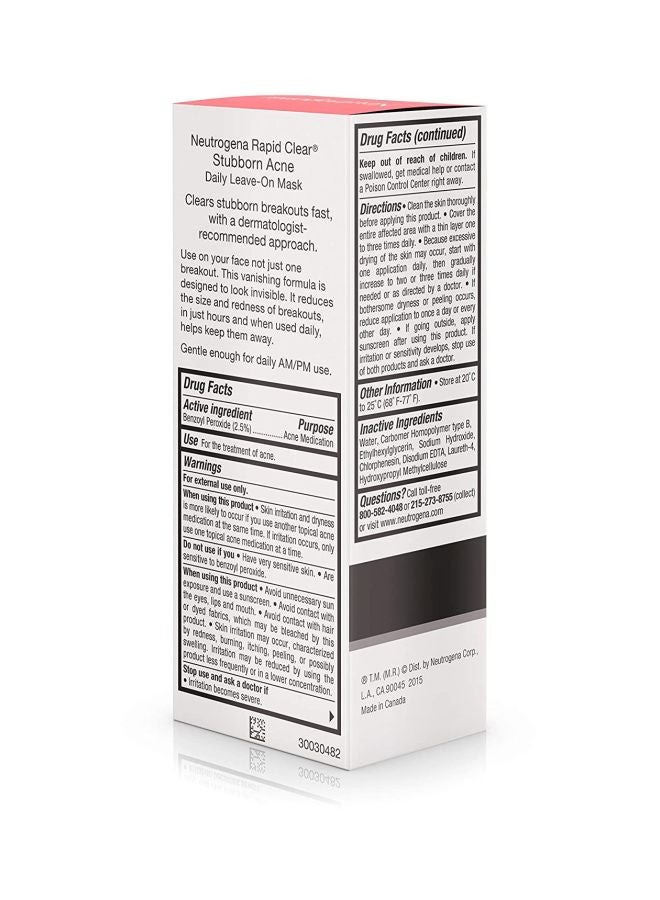 Neutrogena - Rapid Clear Stubborn Acne Daily Leave-On Mask 56grams - Image 1