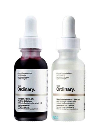2-Piece Peeling Solution And Niacinamide 10% Zinc 1% Serum 30ml - v1616174092/N36167078A_1