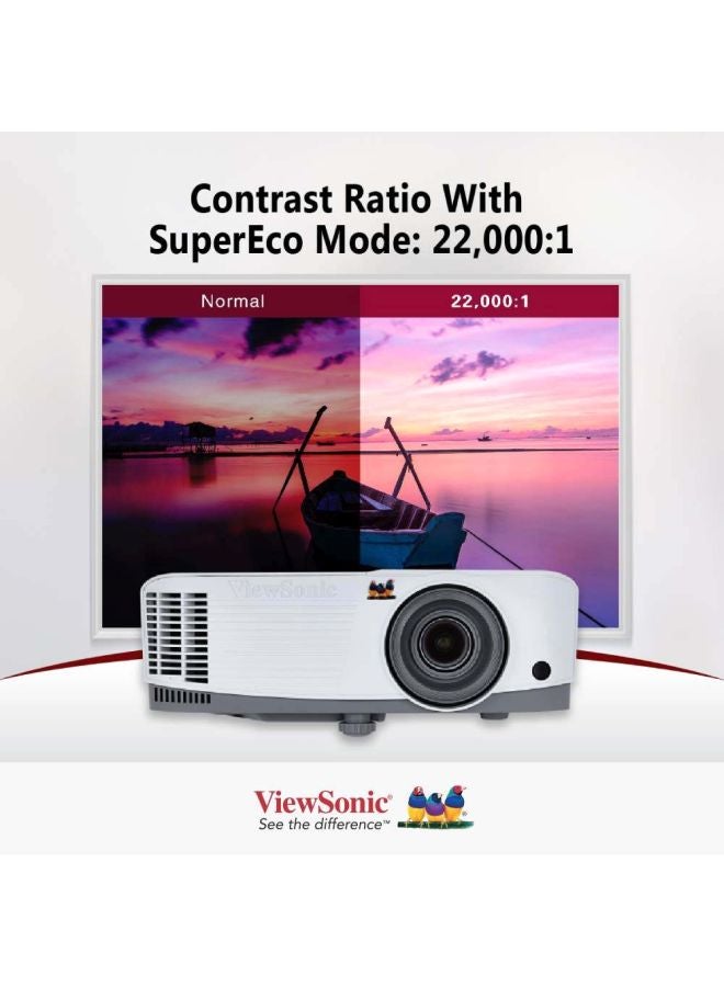 ViewSonic - PA503X DLP Wall Screen XGA Projector - 3600 Lumens VS16909 White/Grey - Image 1