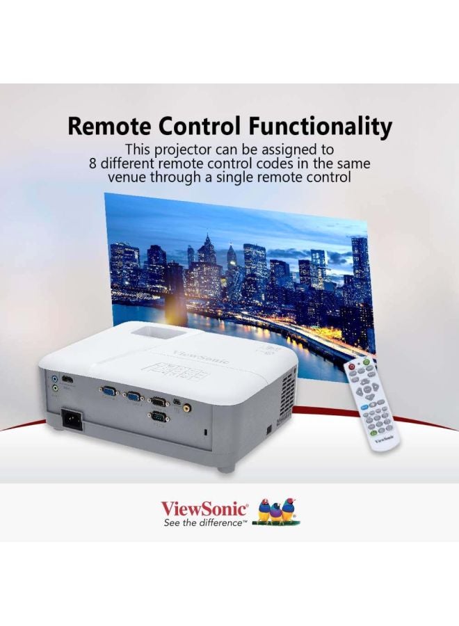 ViewSonic - PA503X DLP Wall Screen XGA Projector - 3600 Lumens VS16909 White/Grey - Image 1