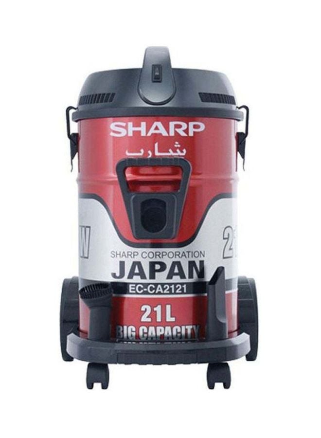 شارب مكنسة كهربائية على شكل حاوية 21 L 2100 W ECCA2121 أحمر/أسود/فضي  - Image 1