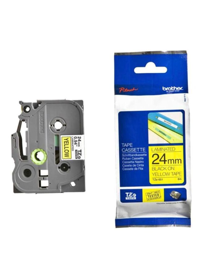 brother P-Touch Laminated Tape Grey  - Image 1
