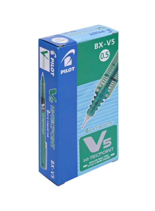 بايلوت طقم أقلام حبر جاف بسن كروي من هاي تيكبوينت من 12 قطعة أخضر - Image 2