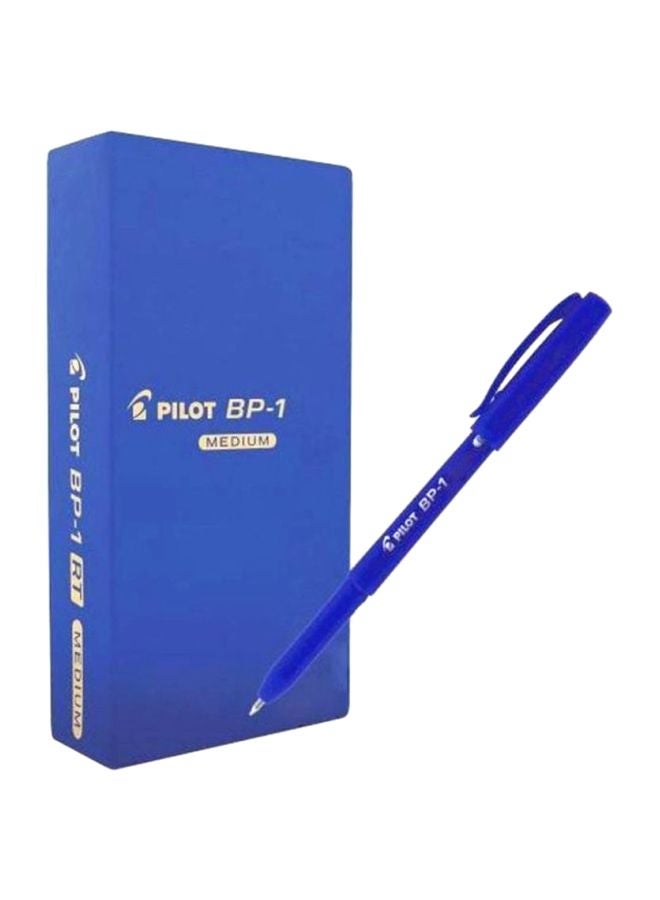 بايلوت طقم أقلام BP1 بمقبض مضاد للانزلاق مكون من 12 قطعة أزرق 