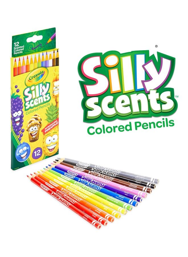 Crayola 12-Piece Silly Scents Colored Pencils Red/Green/Yellow - Image 5