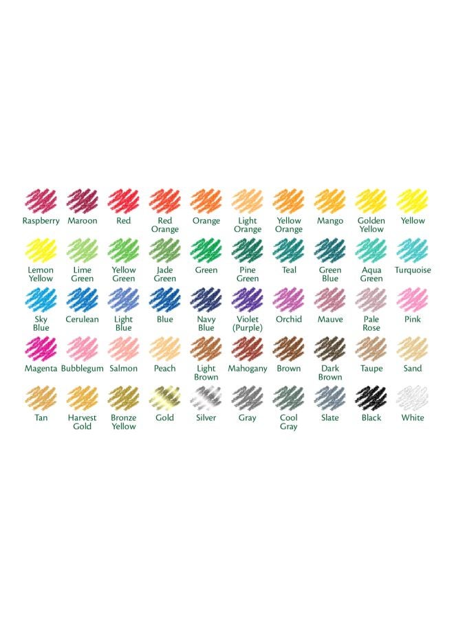 كرايولا طقم أقلام رصاص ملونة مكون من 50 قطعة أخضر/أصفر/أزرق/أحمر - Image 4