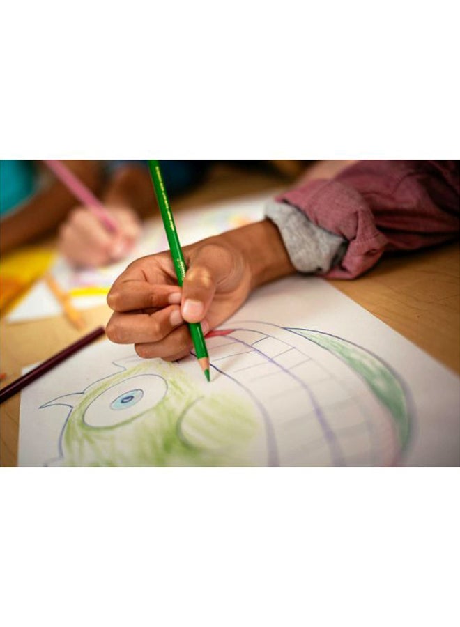 كرايولا طقم أقلام رصاص ملونة مكون من 50 قطعة أخضر/أصفر/أزرق/أحمر - Image 5