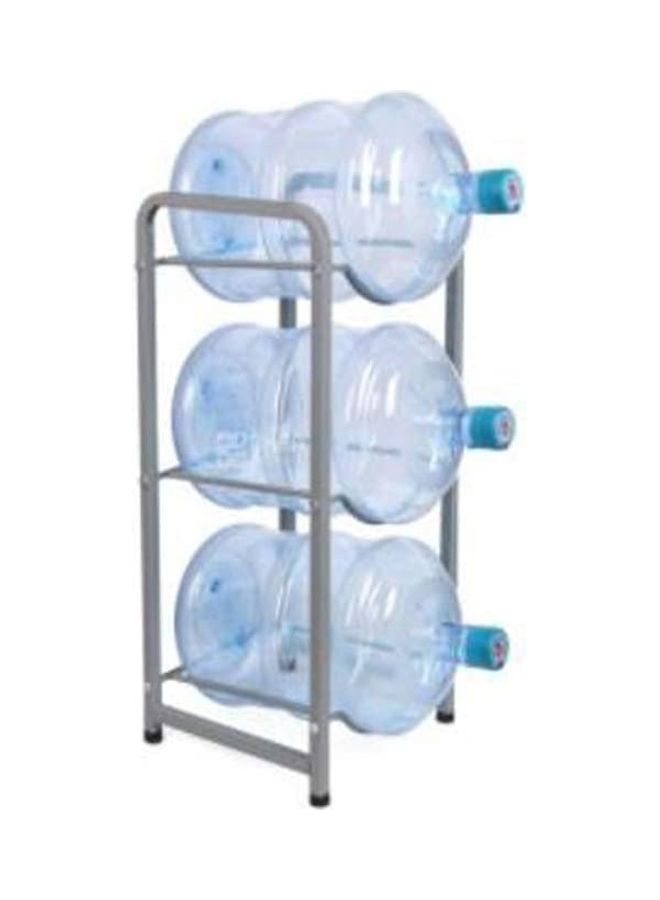 3-Rack Gallon Storage Shelf Silver 29inch  - Image 2
