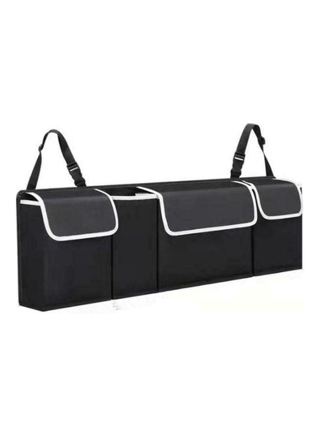 Back Seat Organiser Car Hanging Pouch Bag Black 90cm  - Image 1