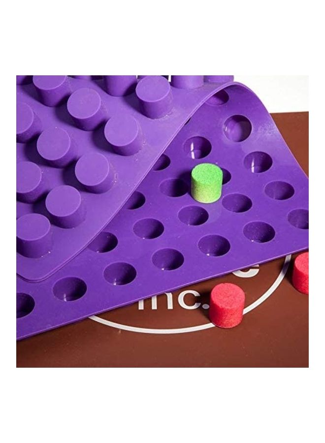 Generic - 88-Cavities Mini Round Silicone Mold For Chocolate Truffle Jelly And Candy Purple 11.22x17.76inch - Image 1