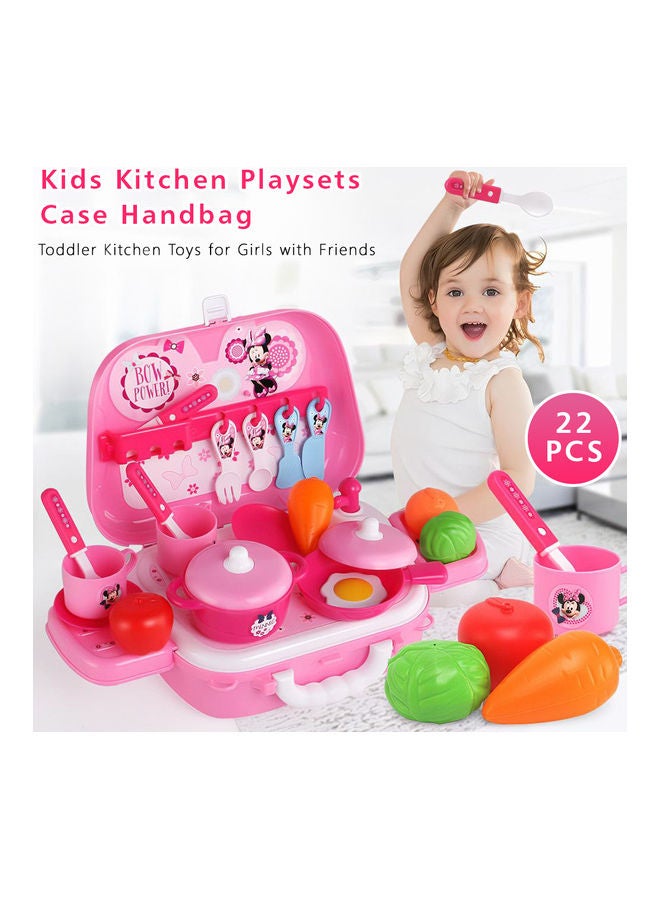 22-Piece Minnie Kitchen Playset with Case Handbag  - Image 1