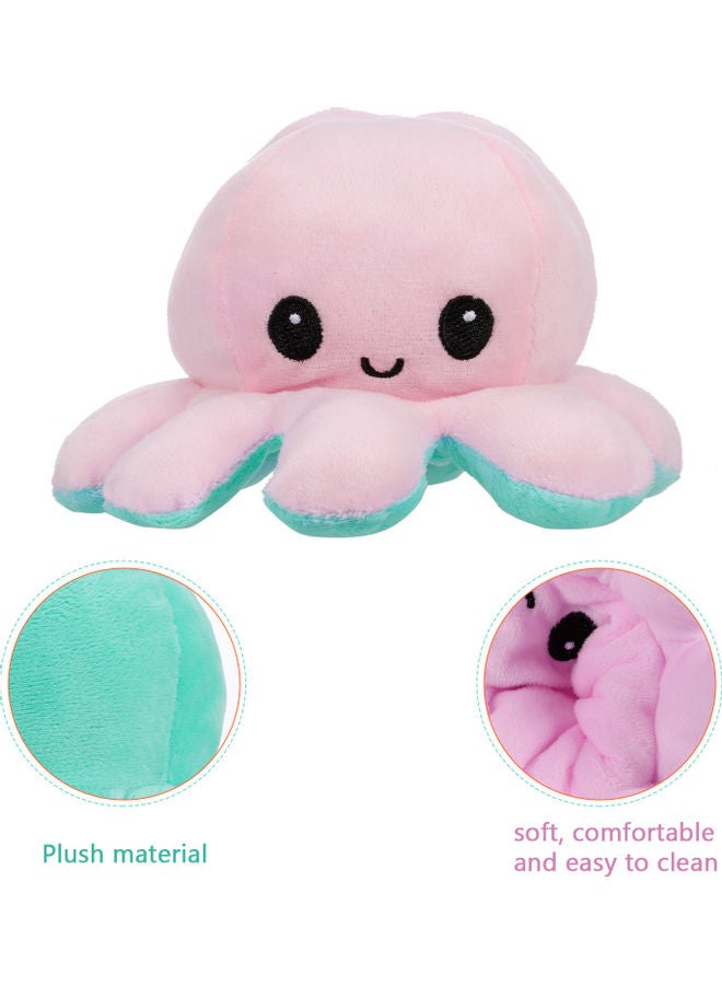 Reversible Octopus Double-Sided Plush Toy 13 x 13 x 9cm