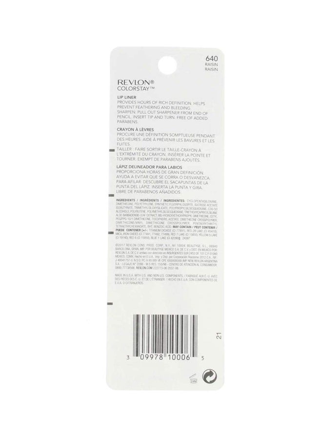 ريفلون محدد شفاه كولور ستاي يدوم طويلاً 640 لون الزبيب - Image 3