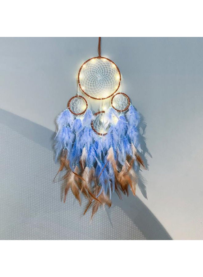 AnneFish Indian Feather Dream Catcher Pendant Multicolour 70cm  - Image 1