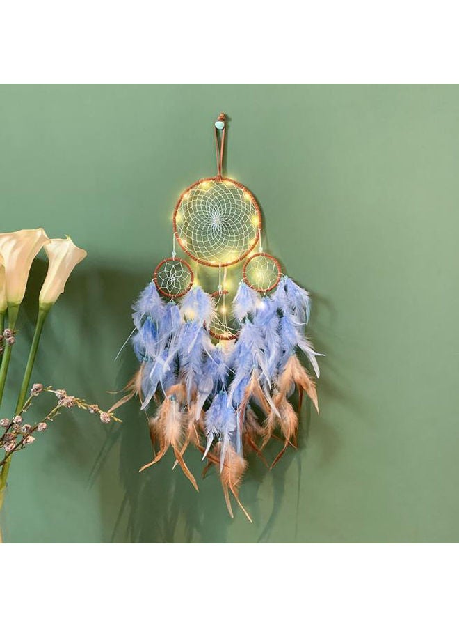 AnneFish Indian Feather Dream Catcher Pendant Multicolour 70cm  - Image 2