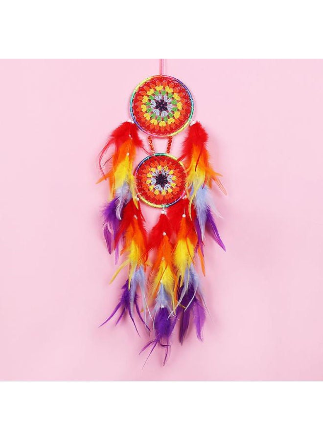 AnneFish Indian Feather Dream Catcher Pendant Multicolour  - Image 5