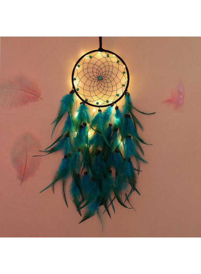 AnneFish Indian Feather Dream Catcher Pendant With Led Light Multicolour 60cm  - Image 2