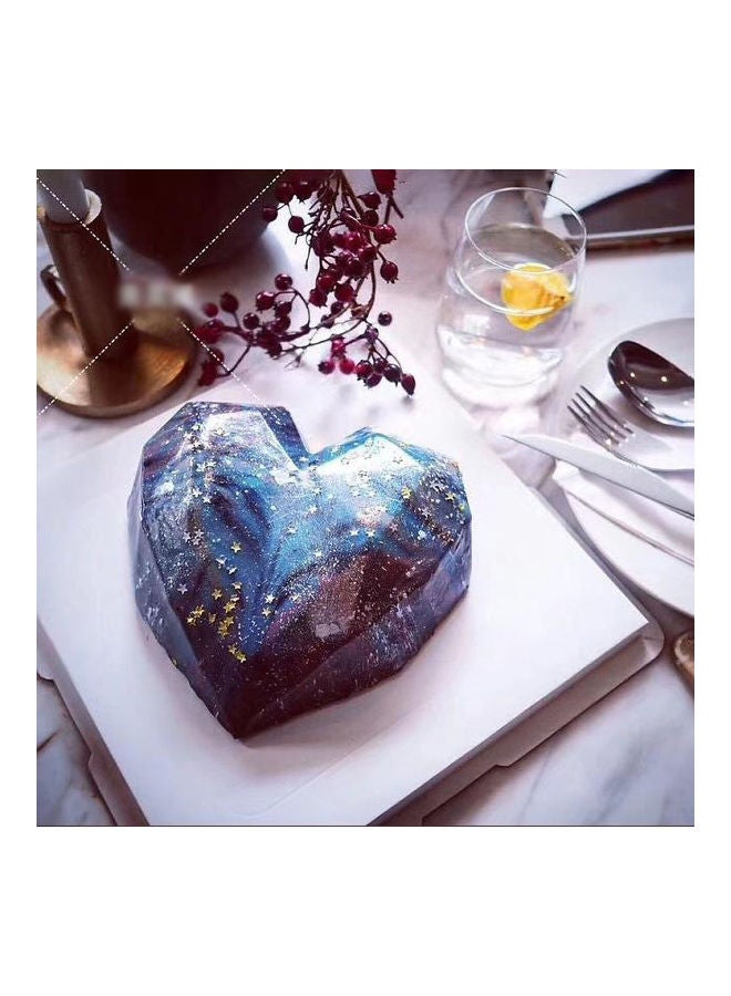 AnneFish Heart Shape Diamond Mousse Silicone Cake Mold White 18.4x18.8x5.9cm  - Image 4