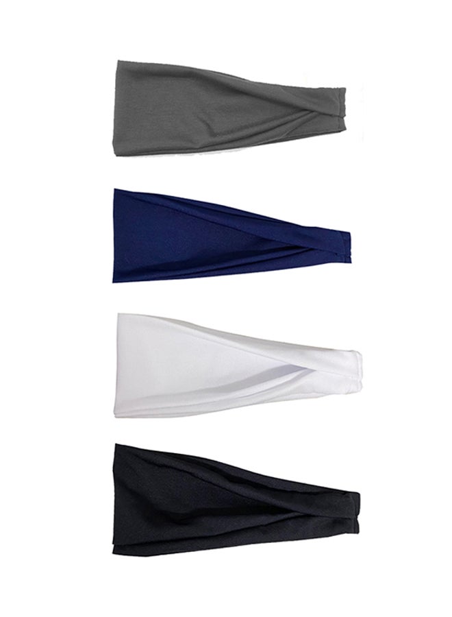 Generic Pack Of 4 Sports Head Band -Assorted 15inch 15inch  - Image 1