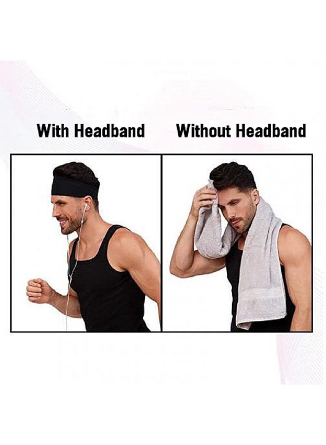Generic Pack Of 4 Sports Head Band -Assorted 15inch 15inch  - Image 2