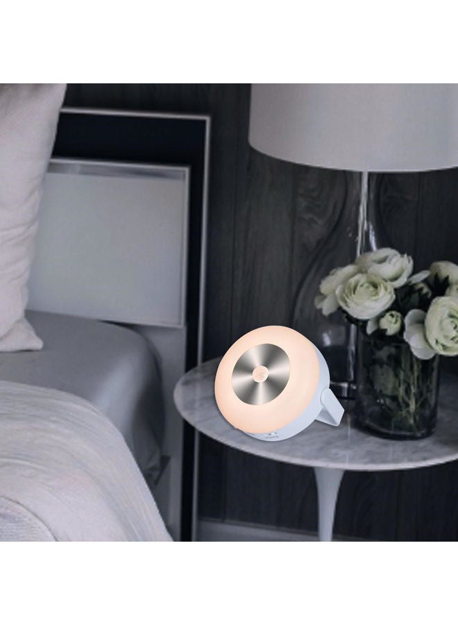 ISank Infrared Human Body Induction Cat Ears Shape Control Cabinet Night Light White/Silver/Beige 11.81x9.05inch - Image 5