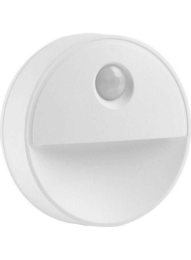 آيسانك مصباح LED ليلي يعمل بالحث المغناطيسي لجسم الإنسان أبيض بارد 8x8x2.7سم - Image 1