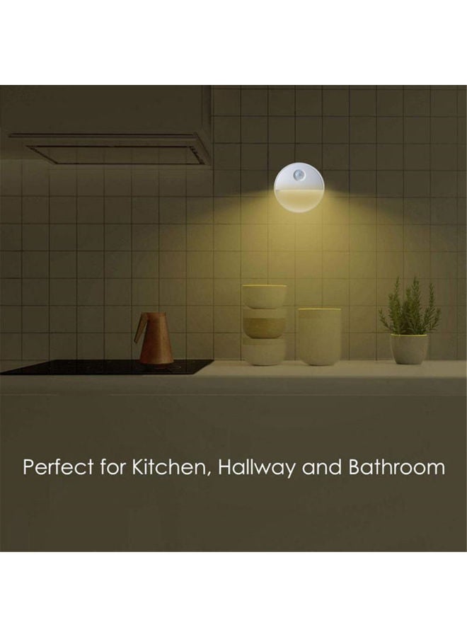 ISank Human Body Induction Lamp LED Night Light Warm White 8x8x2.7cm - Image 5