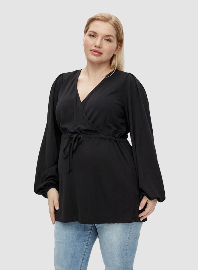 Mamalicious 2-in-1 Maternity Top Black  - Image 1