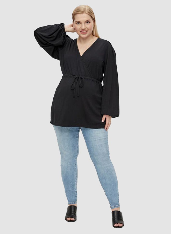 Mamalicious 2-in-1 Maternity Top Black  - Image 3