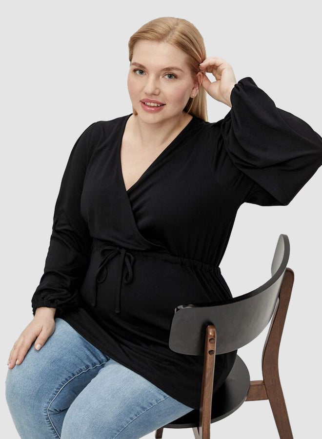 Mamalicious 2-in-1 Maternity Top Black  - Image 5