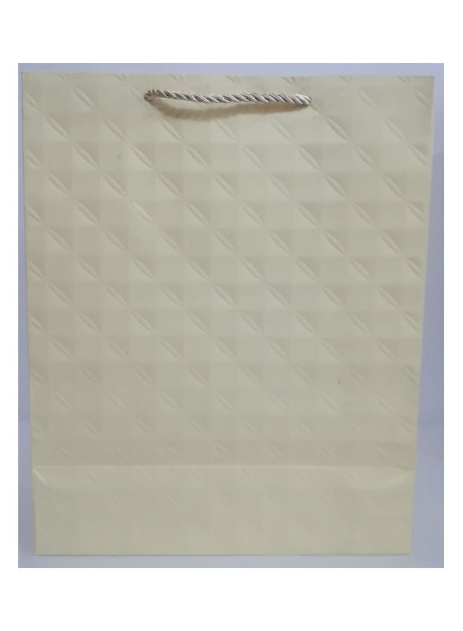 6-Piece Paper Gift Bags Beige - Image 1