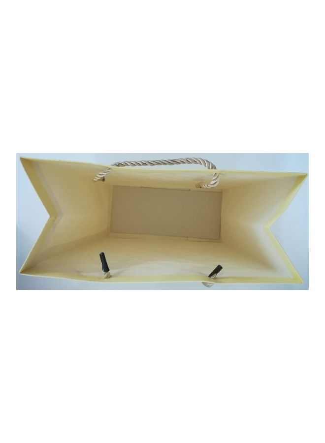 6-Piece Paper Gift Bags Beige - Image 3