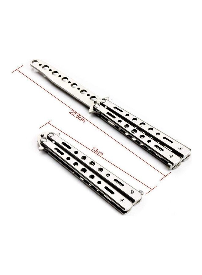 Generic Metal Practice Comb Style Butterfly Knife Trainer Tool 22.5x1x1cm  - Image 3
