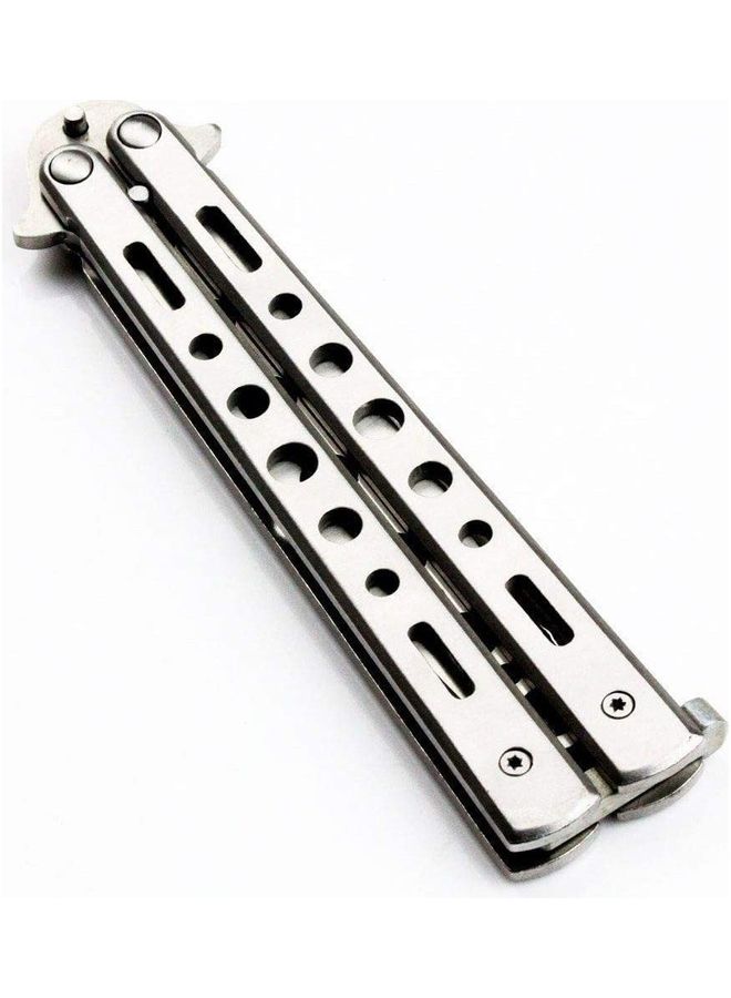 Generic Metal Practice Comb Style Butterfly Knife Trainer Tool 22.5x1x1cm  - Image 4