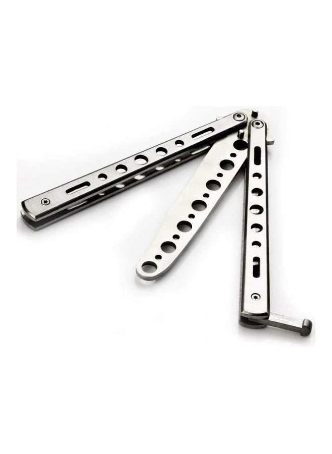Generic Metal Practice Comb Style Butterfly Knife Trainer Tool 22.5x1x1cm  - Image 2